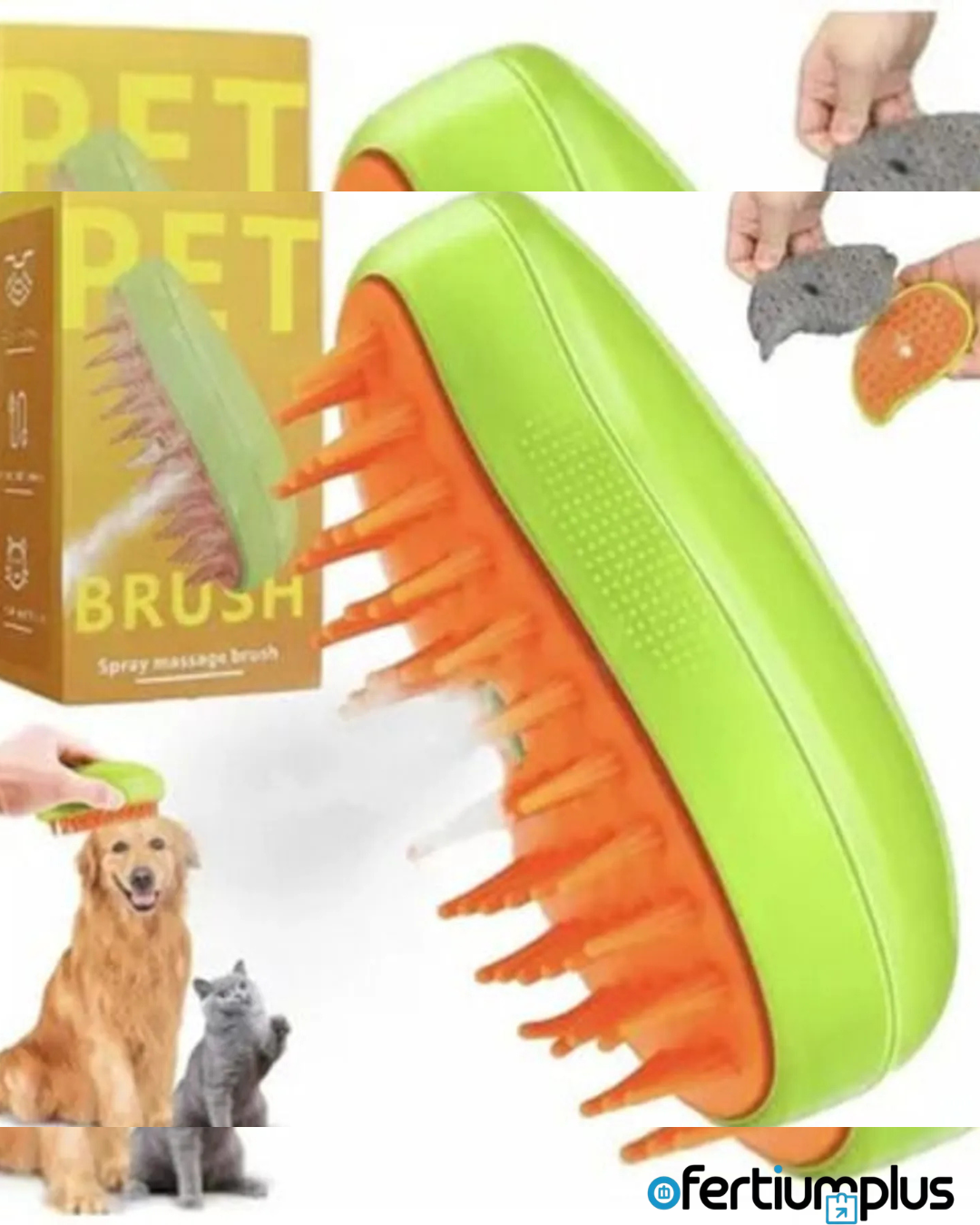 CEPILLO A VAPOR PARA MASCOTAS